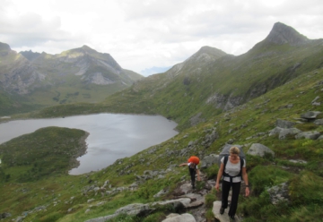 Tent-trekking, Lofoten, Noorwegen