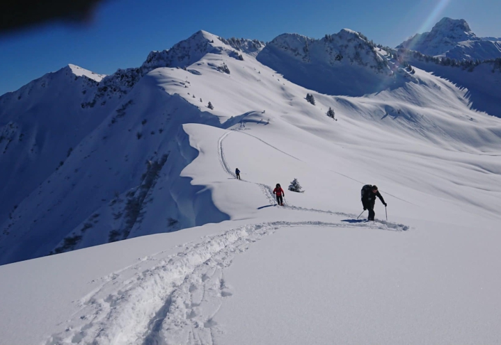 Patrice over sneeuwschoenwandelreis Kleinwalsertal 2018