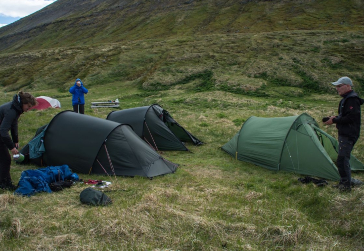 Tent-trekking Hornstrandir, IJsland
