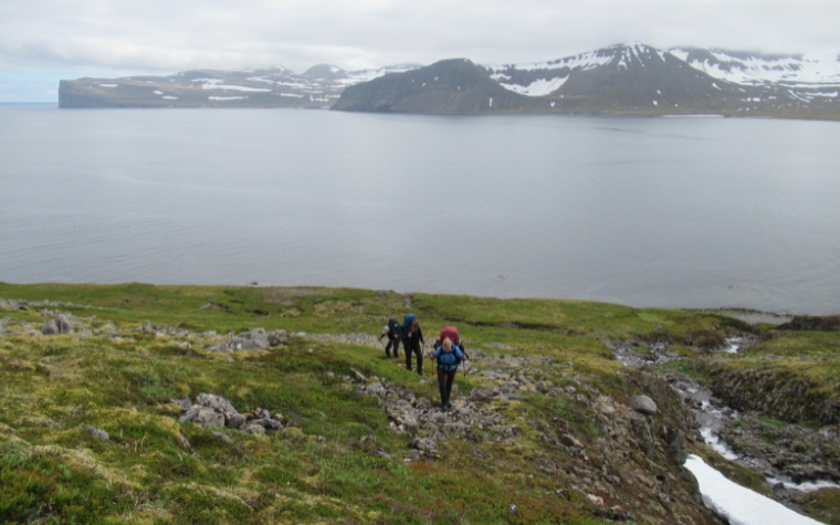 Hornstrandir tenttrekking wandelaars