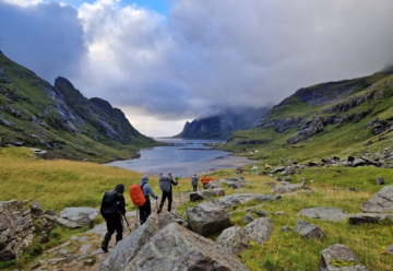 Tent-trekking, Lofoten, Noorwegen