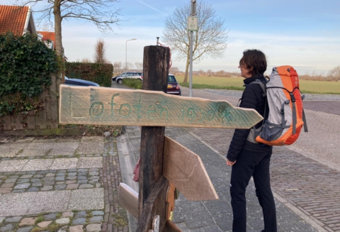 Tijdens het trainingen in Nederland voor de Lofoten Reis