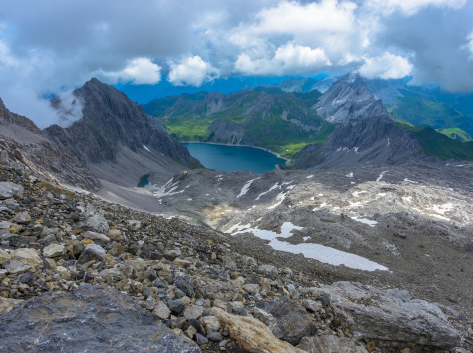 Lünersee vanaf de Schesaplana