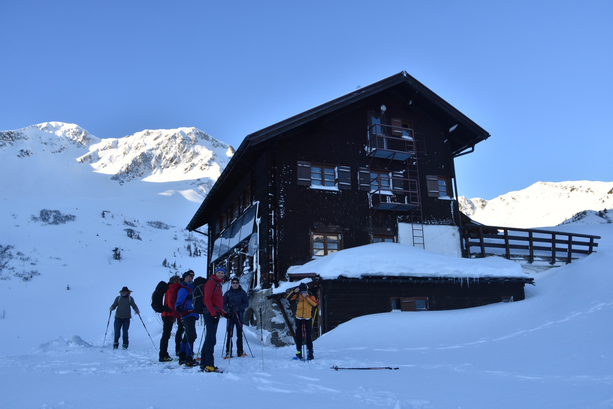 Uitrusintg sneeuwschoenwandelen