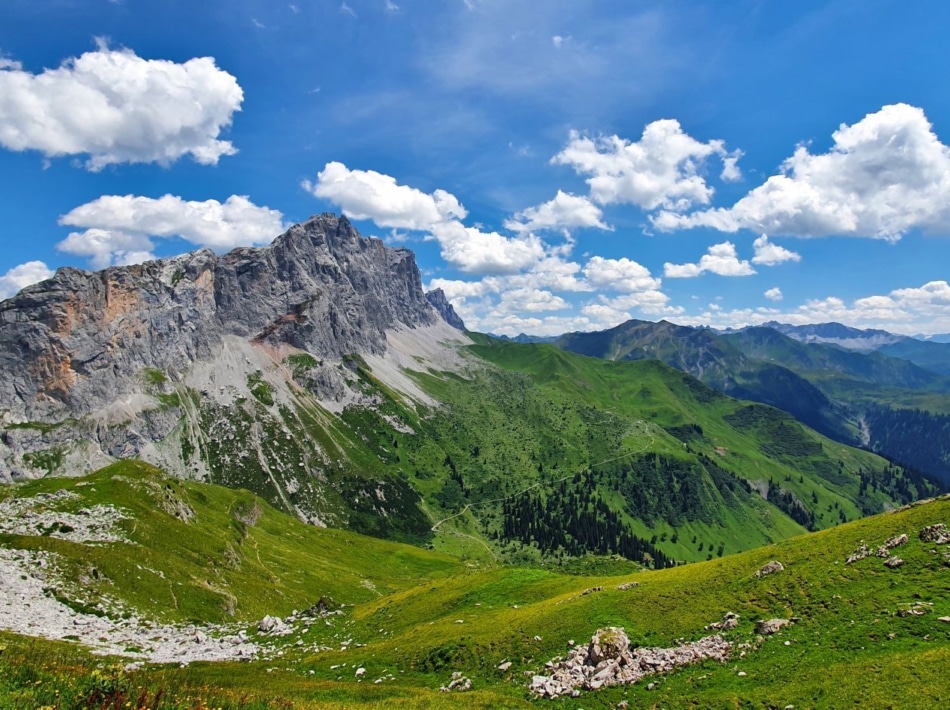 Uitzicht Rätikon gebergte