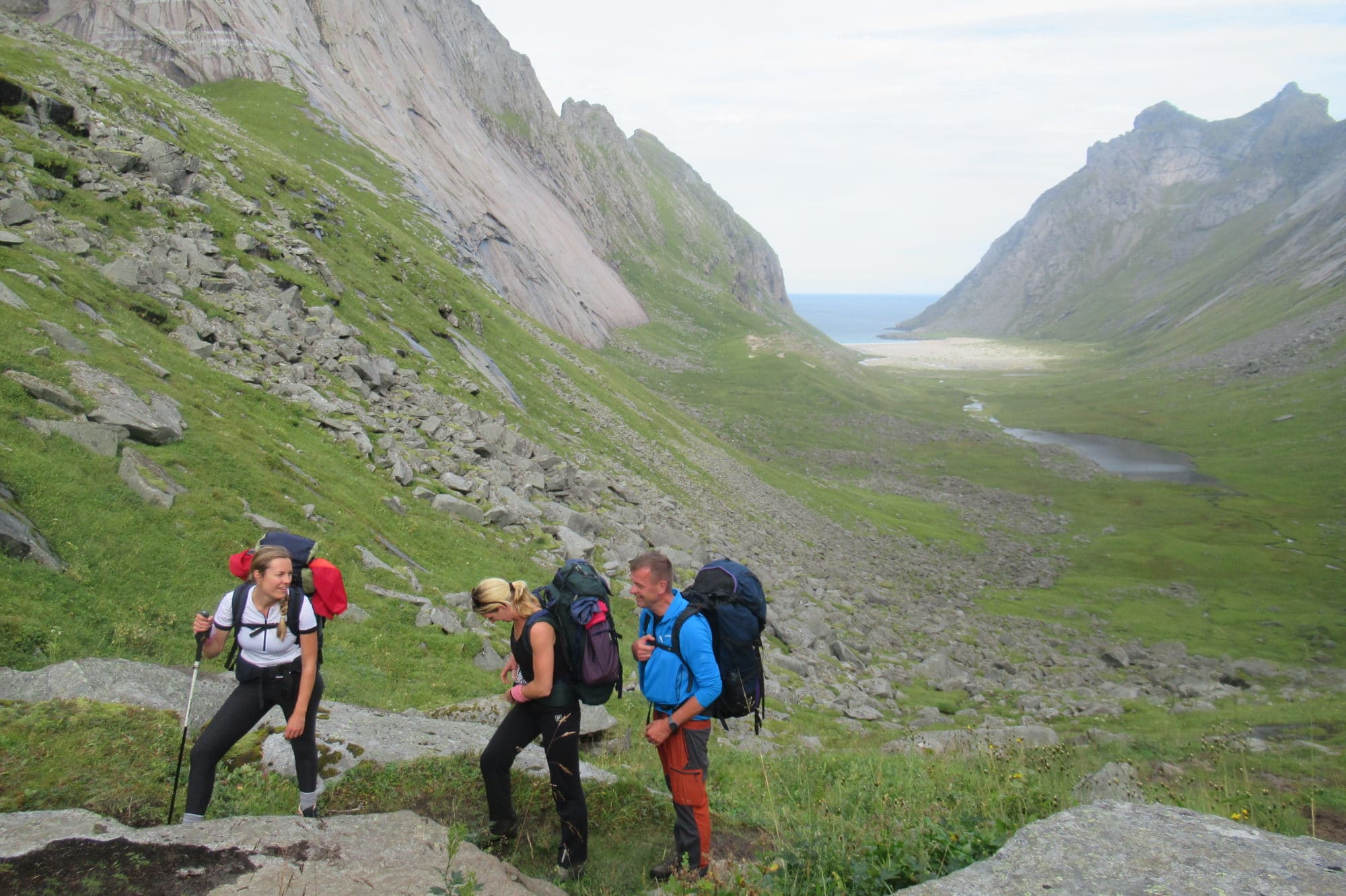 trainen voor bergwandelen Lofoten