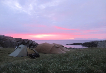 Tent-trekking, Lofoten, Noorwegen