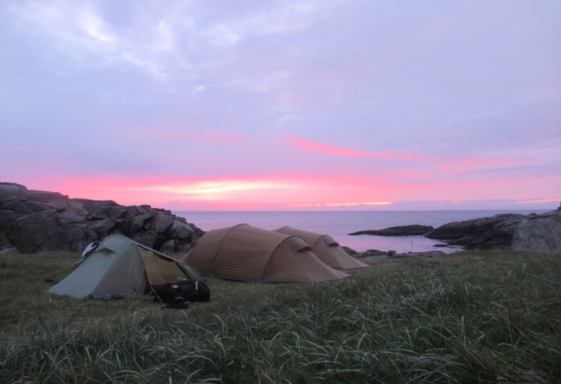 Wandelreis Lofoten Bivak 2e dag Horseidvika strand