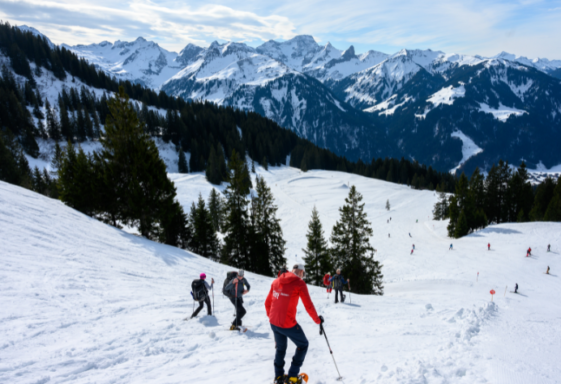 Voor de eerste keer sneeuwschoenwandelen