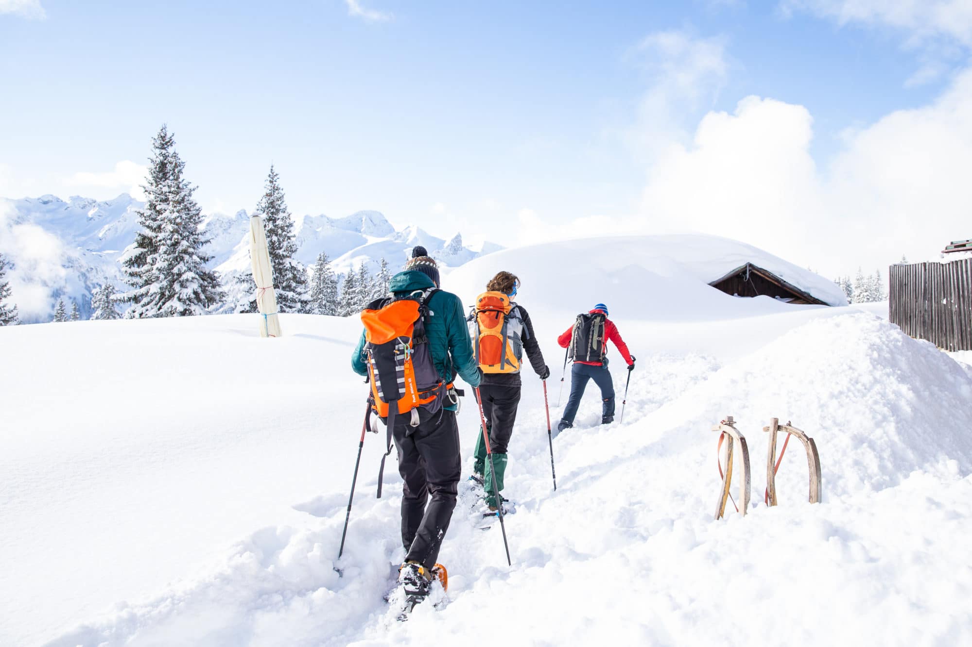 groepsreis sneeuwschoenwandelen Oostenrijk